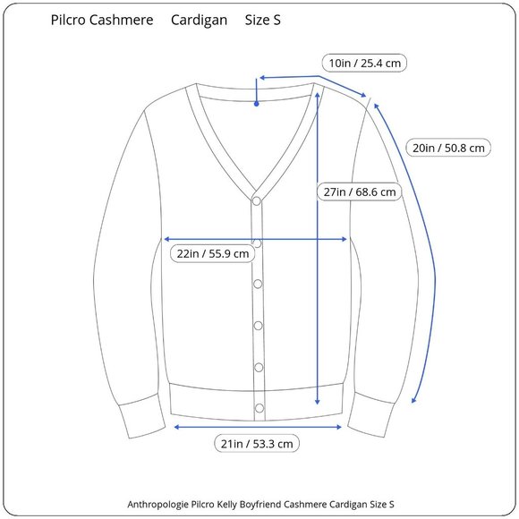 Anthropologie Pilcro Kelly Boyfriend Cashmere Cardigan - Picture 9 of 9